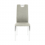 Jídelní židle, látka béžový melír / chrom, OLIVA NEW
