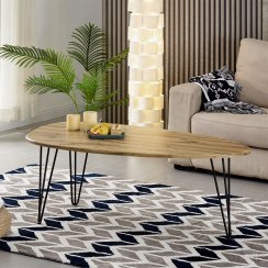 Konferenční stolek 120x67cm, mdf, divoký dub, AF-3014 OAK