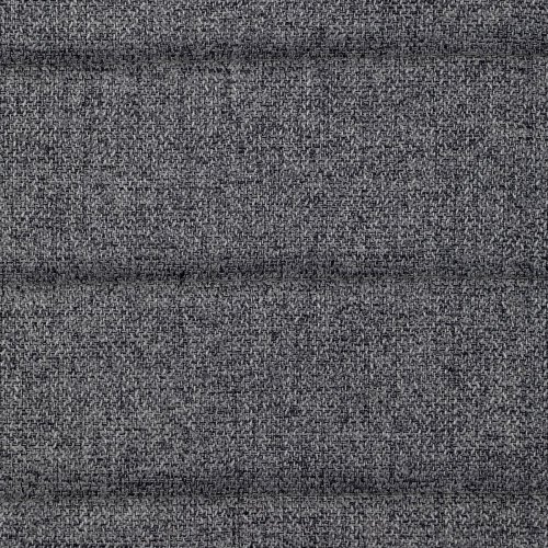 Jídelní set 1+4, stůl 130x70, deska slinutý kámen v imitaci šedého matného mramoru, židle šedá látka, černý lak