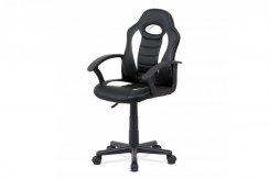 Kancelářská židle KA-V107 WT bílá-černá