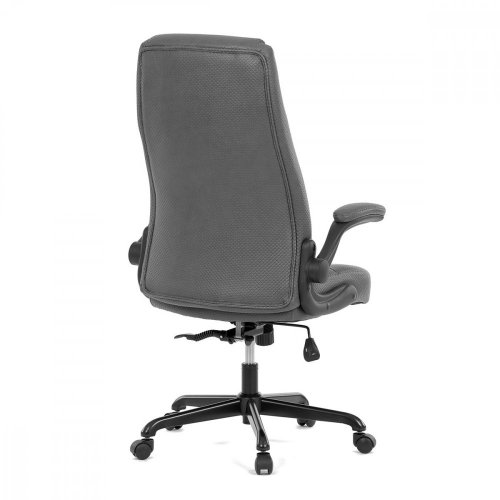 Kancelářská židle, šedá koženka KA-C708 GREY2