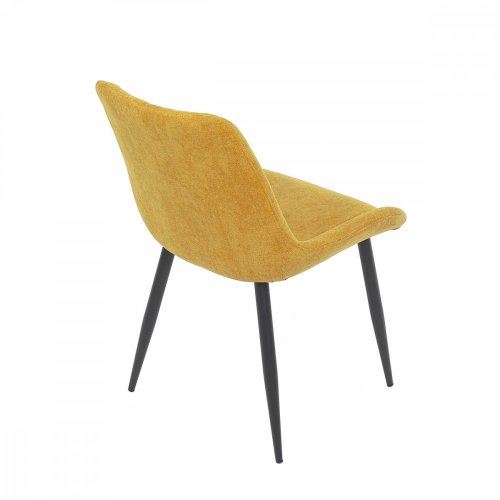 Jídelní židle, žlutá látka -DCL-218 YEL2