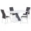 Jídelní židle DCL-433 GREY2 - šedá + bílá