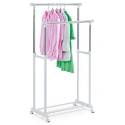 Stojan na šaty, plast, bílá, 83488 WT